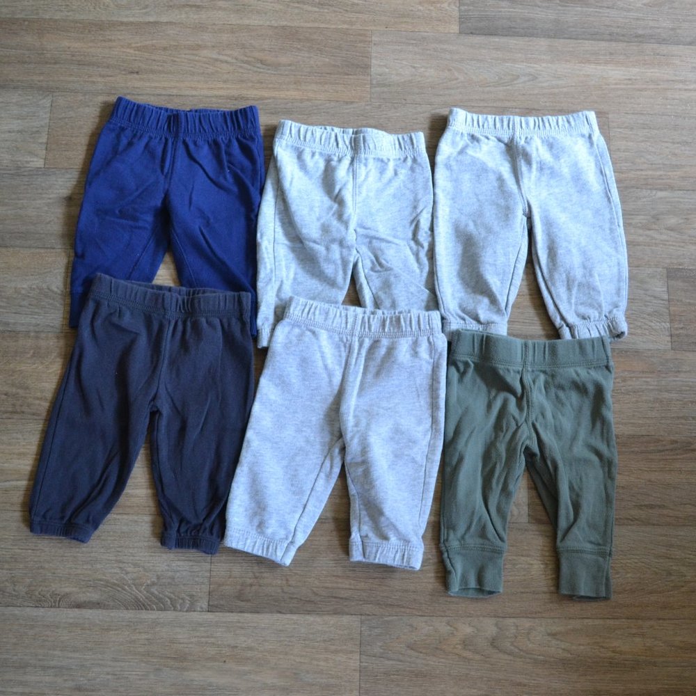 Carter's Basic Bottoms Bundle Lot Set of 6 Bottoms Size 3 Months Gender Neutral